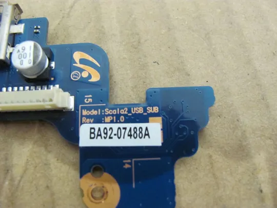 495-19 плата USB кнопка вкл BA92-07488A для SAMSUNG RV510 RV513 RV515 оригінал Інтернет-аукціон