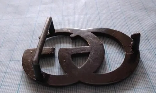 Винтажная Пряжка с логотипом Gucci для ремня nt464 (Вінтажная  пряжка з логотипом Gucci для ременя n З аукціону