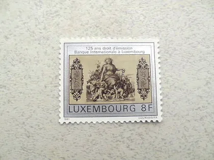 фото, Поштова марка Люксембург 1981 рік **