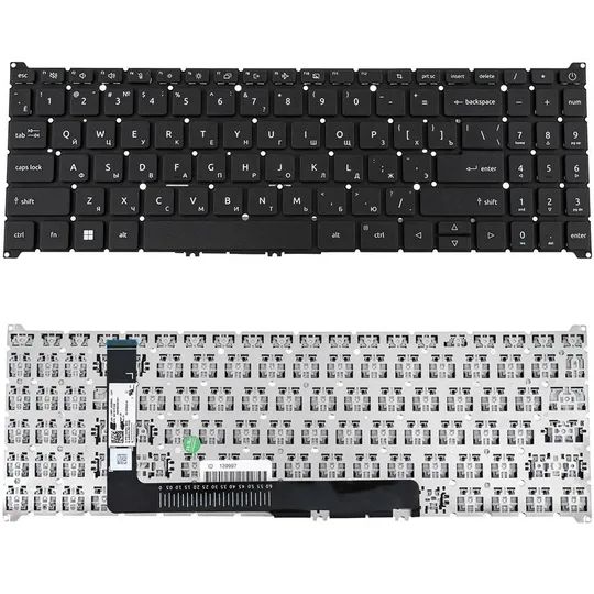 Клавіатура для ноутбука ACER (AS: A315-59) rus, black, без кадру Ціна