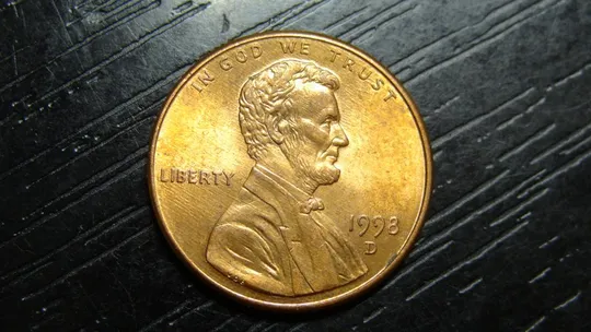 1 цент 1998 D США Ціна