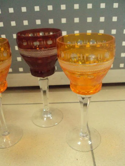 Бокалы чешское стекло богемия лот 6 шт №478п З аукціону