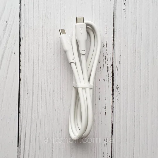 Кабель Hoco X93 PD 240W Type-C to Type-C (стандарт швидкої зарядки PD3.1) 1м Білий З аукціону