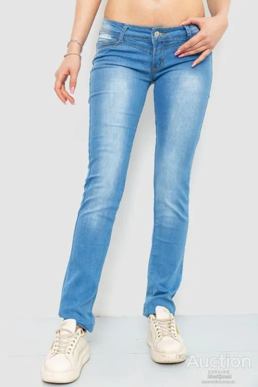 Джинсы женские, цвет голубой, 167RS007 Ціна