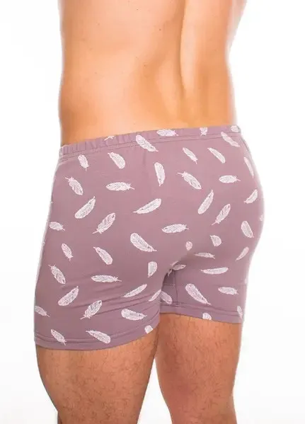 Чоловічі труси боксери Bono МШ 950210 прино Пір’я димчато-рожеві (розміри: 46-56) З аукціону