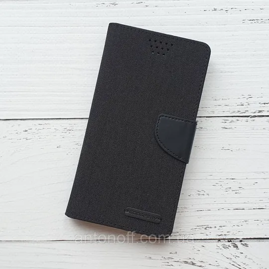 Книжка універсальна Mercury Goospery Slider / слайдер 5.5" (16.2×8.5см) для телефона Black Ціна