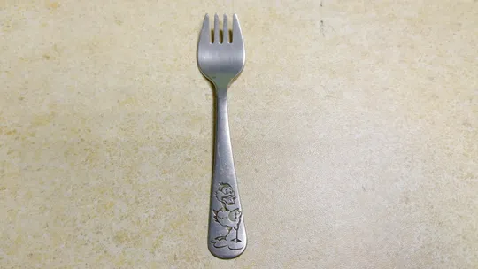 Виделка дитяча Каченя стара радянська нержавійка Україна Запоріжжя Вживане Продаж