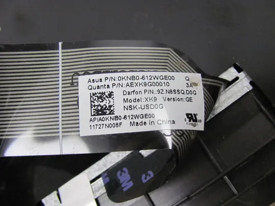 номер0227-2 Кришка панель палмрест клавіатура 39XK9TCJN10 13NB0A01AP341  для ASUS F756U X756 оригінал в Україні