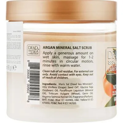 Купити Скраб для тела Dead Sea Collection с минералами Мертвого моря и аргановым маслом 660 г (83066800902