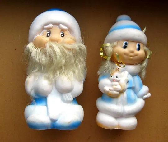 Купити ДІД МОРОЗ і СНІГУРОЧКА  = ГУМОВІ ІГРАШКИ  = СРСР