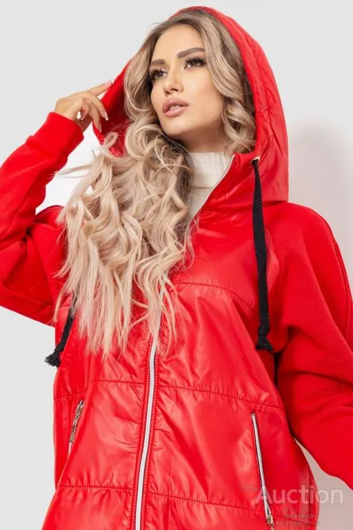 Куртка женская демисезонная, цвет красный, 102R5188 Де купити