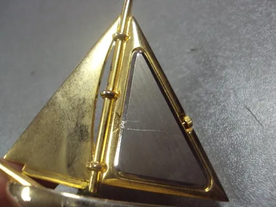 Часы настольные кварц корабль парусник кораблик япония регата №с9566 Де купити