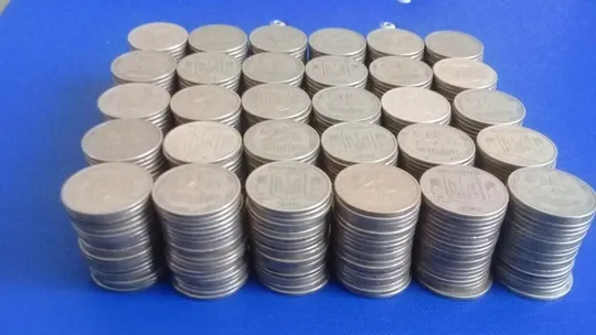 (1) 25 копійок 1994 опт - 500 монет одним лотом (25 копеек 1994 1БВм, 1ББм) Продаж