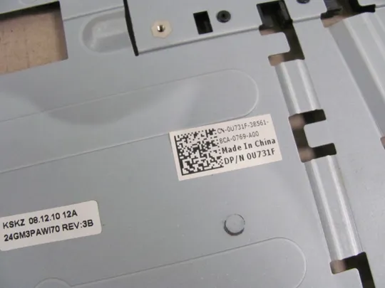 42-19 Кришка панель палмрест та тачпад 0U731F  для Dell Studio 1735 1737 PP31L оригінал в Україні