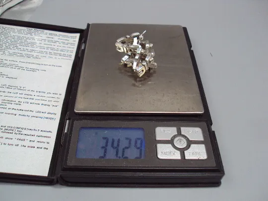 Браслет унисекс плетение улитка серебро 925 проба Мехико вес 34,29 г длина 29 см ширина 8 мм №15571 На торгах