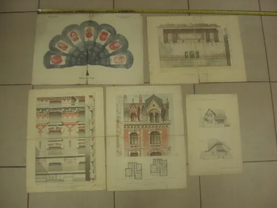 литографии la brique moderne, приложение к журналу пробуждение лот 5 шт №8347 Ціна