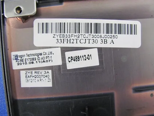 №306-7 Кришка панель палмрест та тачпад CP489112-01 33FH2TCJT30 для Fujitsu Lifebook A530 оригінал Інтернет-аукціон