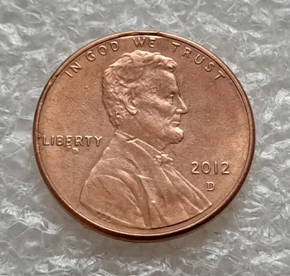 фото, (8200 ря) 1 цент 2012 D США