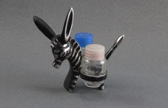 Солонка осёл віслюк зебра металева фігурка СРСР БУ подарунок Ціна