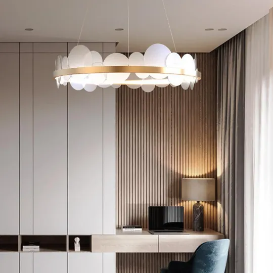 Люстра потолочная LED D1005/600-k Бронза 20х60х60 см. Ціна