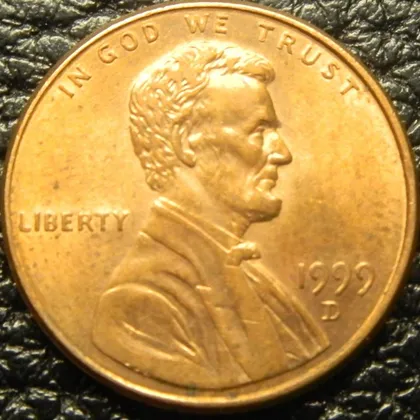 фото, 1 цент 1999 D США