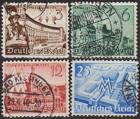 1940 - Рейх - Ярмарок в Лейпцигу Mi.739-42 _3,20 € Ціна