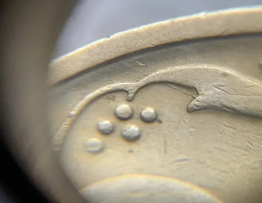 (5924) 25 копійок 1994 1БВк розколи у 6 та 8 гронах на реверсі (25 копеек 1994 1БВк брак, раскол) Продаж