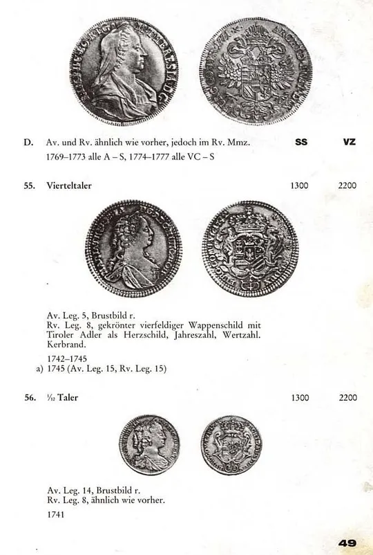 Каталог монет Австрии 1740-1990 гг - *.pdf Продаж