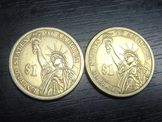 Купити 1 долар 2007 США Джон Адамс (два різновиди)