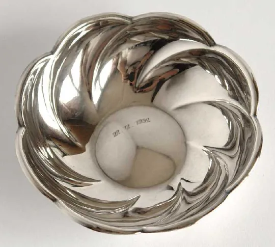 Срібна тарілочка вазочка 835 проба Germany З аукціону