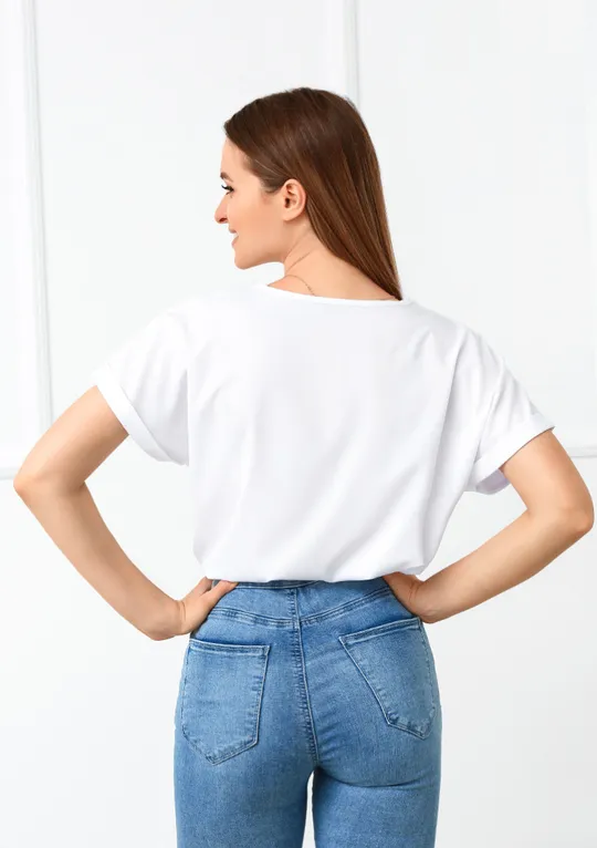 Літня блузка футболка вільного крою &quot;Moment&quot; Недорого