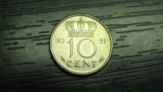 10 центів 1951 Нідерланди Ціна
