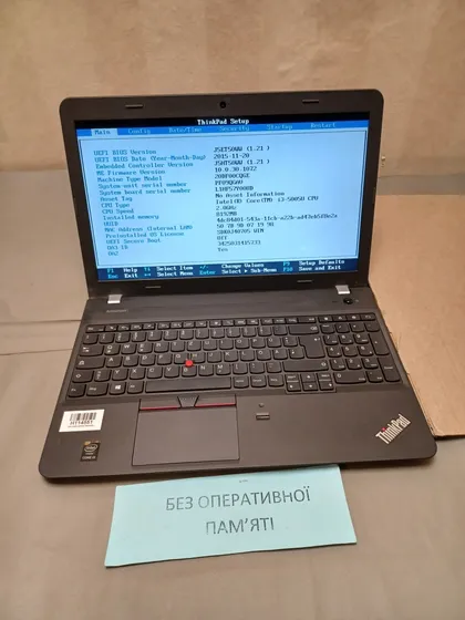 фото, 1216  LENOVO THINKPAD E550 core I3-5005U  НІМЕЧЧИНА