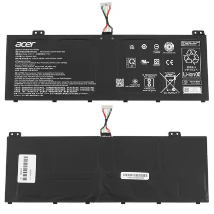 фото, Оригінальна батарея для ноутбука ACER AP18L4N (TravelMate TMP614-51T-G2) 15.2V 3920mAh 60Wh Black (KT.00404.002)