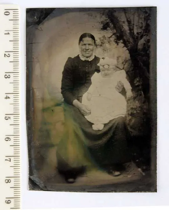 Ферротип ferrotype З донечкою 1860-70-ті рр. Germany З аукціону