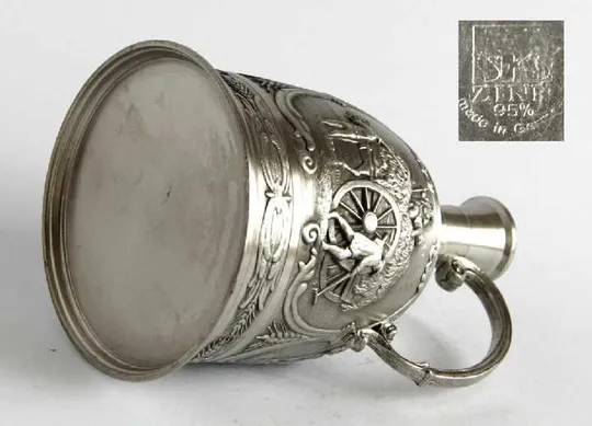 Антикварний олов'яний графин Zinn95% SKS Germany Де купити