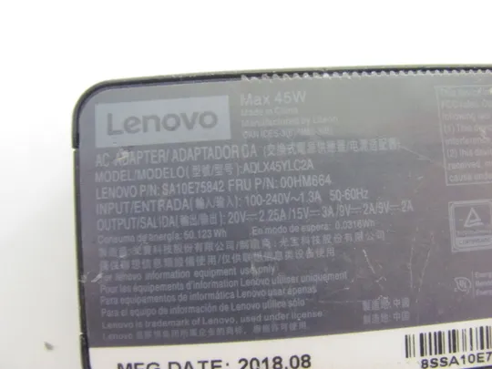 5187C  адаптер живлення LENOVO 00HM664 5V\9V\15V\20V 45W Продаж