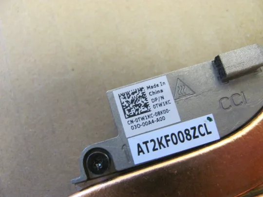 номер0989-3 система охолодження Кулер Охолоджувальний блок Охолоджувальна система Кулери та системи охолодження Охолодження материнської плати cooling system EDA50-NV128 0TW1KC AT2KF008ZCL для Dell Precision 7530 7540 M7540  оригінал Продаж