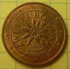 2 євроценти 2012 Австрія Ціна