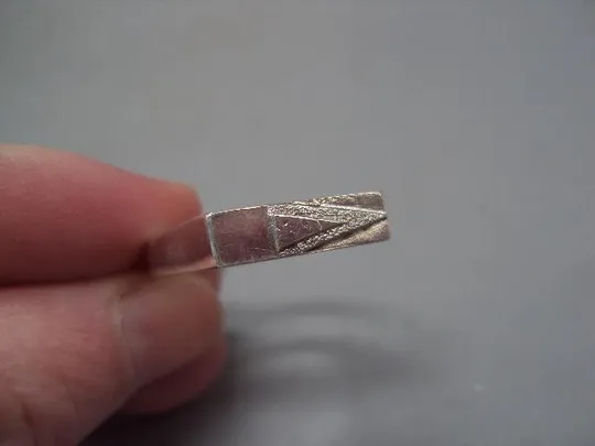 Мужской перстень прямоугольное кольцо печатка прямоугольник серебро Украина 3,84 г размер 20 №15164 Продаж