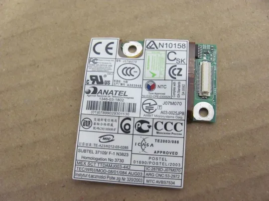 номер0189-25 ANATEL 1346-03-1802 93P4166 для IBM ThinkPad R51 T42 X40 оригінал Продаж