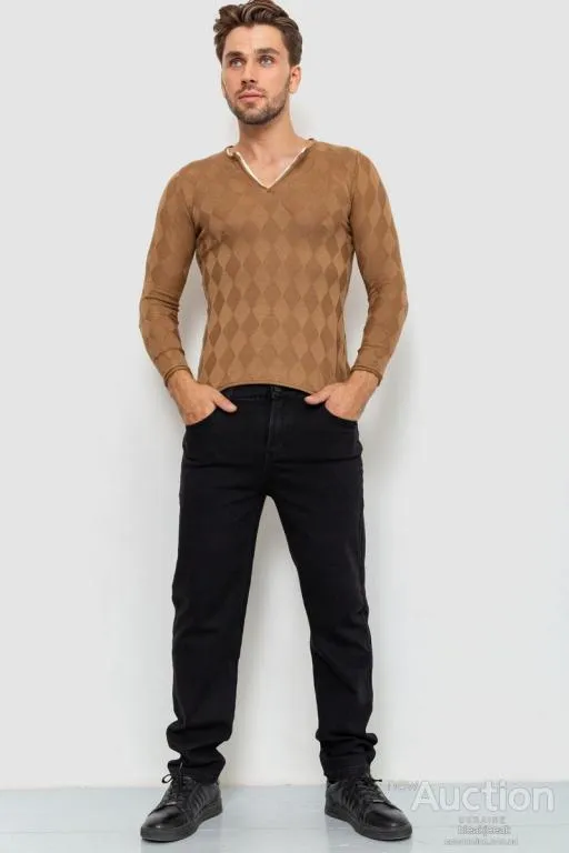 Купити Свитер мужской, цвет коричневый, 235R2010
