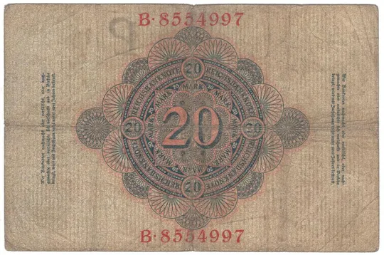 Купити 20 марок 1909 року Німеччина