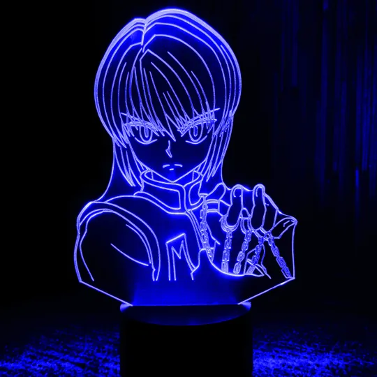 Акриловий світильник-нічник Курапіка Мисливець синій tty-n001724 Ціна