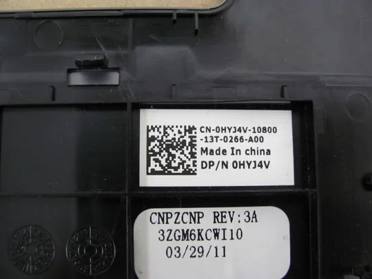 569-6 Кришка панель палмрест та тачпад 0HYJ4V 3ZGM6KCWI10 для Dell XPS 15 L501X L502X P11F оригінал З аукціону