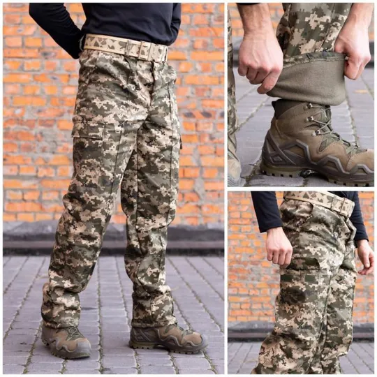 Брюки тактические военные флисовые ВСУ (ЗСУ) Пиксель 8885 46 размер Ціна