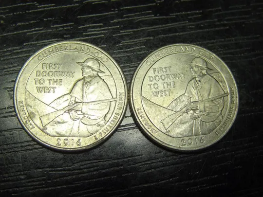 25 центів США 2016 Камберленд-Геп (два різновиди) Ціна