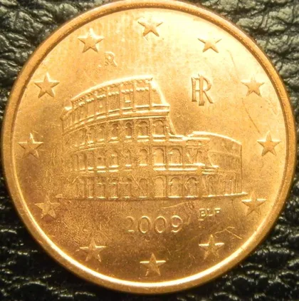 фото, 5 євроцентів 2009 Італія