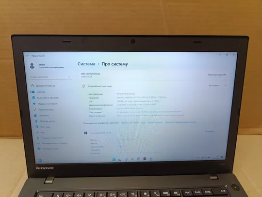 1712 Lenovo ThinkPad T450 14&quot; HD i5 5300u 2,3Ghz / 8Gb / 128ssd / WebCam / 2 акмулятора + БЖ З аукціону