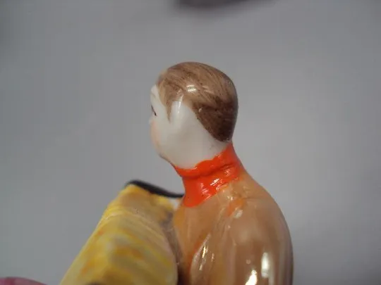 Фигура фарфор статуэтки Дулево танец перепляс музыкант с гармошкой плясуньи и гармонист 3 шт №13639 Де купити